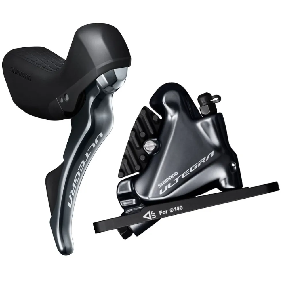 Shimano Ultegra ST-R8020 + BR-R8070 Hydraulische Schijfrem - Flat Mount - 2-Voudig - Set Voraan