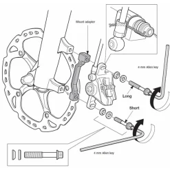 Shimano XTR SM-MA90 Remklauw Adapter - Postmount naar Postmount