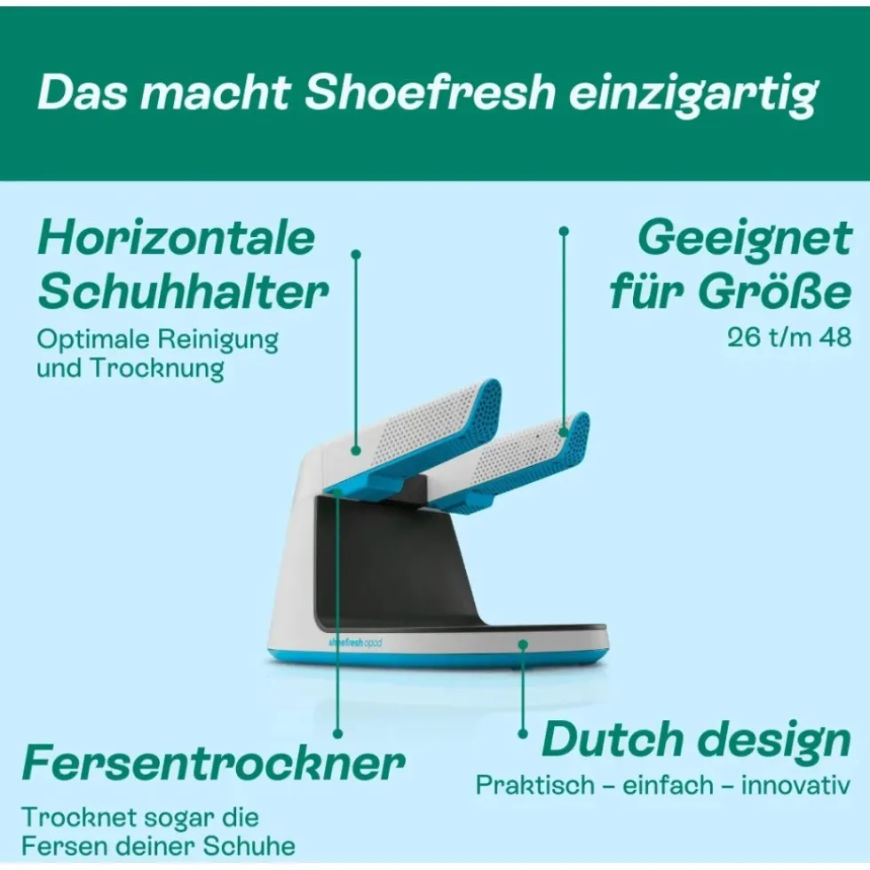 Shoefresh Opod Schoenendroger - Wit