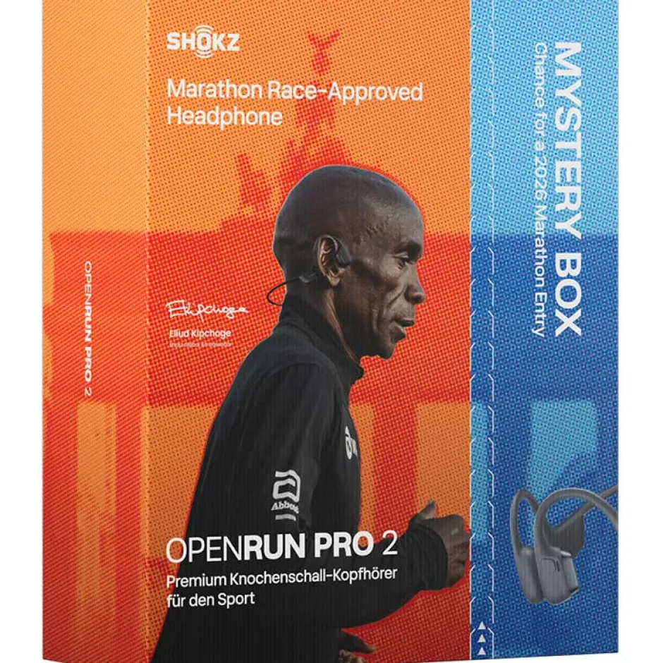 Sport Oordopjes < Shokz OpenRun Pro 2 Hoofdtelefoon - Special Edition Marathon Mystery Box