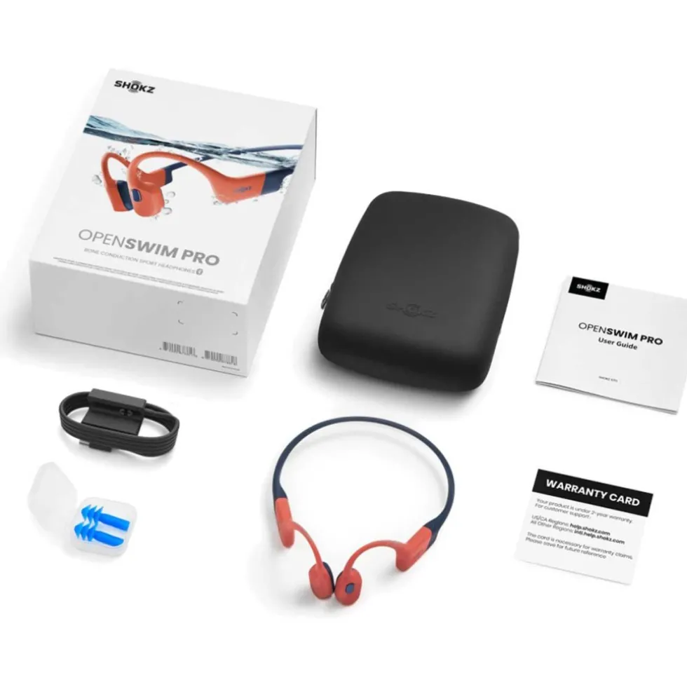 Shokz OpenSwim Pro Hoofdtelefoon - Rood