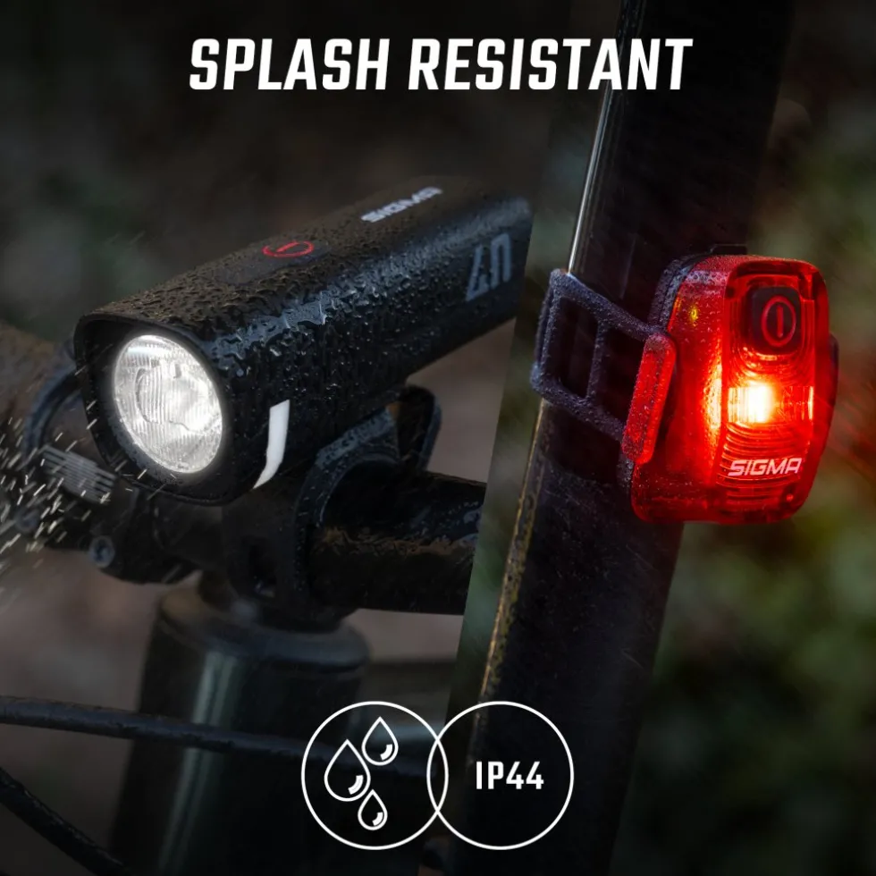SIGMA Aura 40 Fietslamp Vooraan + Hiro 10 Achterlicht - 17475