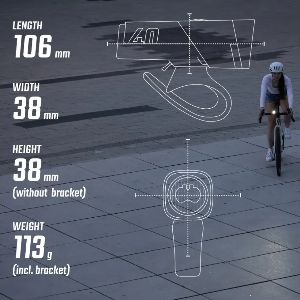 SIGMA Aura 40 Fietslamp Vooraan + Hiro 10 Achterlicht - 17475