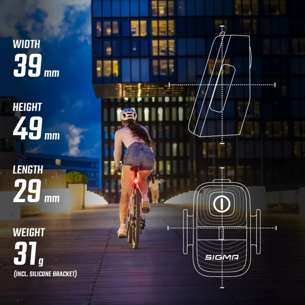 SIGMA Aura 40 Fietslamp Vooraan + Hiro 10 Achterlicht - 17475