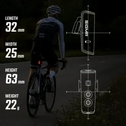 SIGMA Aura 100 Set / Blaze Link - Fietslamp Vooraan + Fietslamp Achteraan - zwart