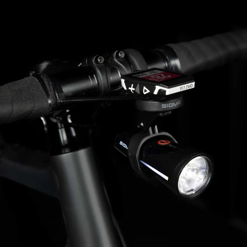 SIGMA Aura 100 Set / Blaze Link - Fietslamp Vooraan + Fietslamp Achteraan - zwart