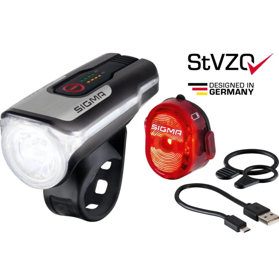 SIGMA Aura 80 USB / Nugget II Fietslamp - Set