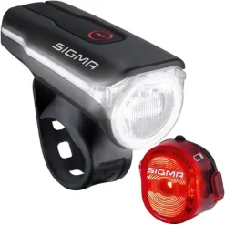 SIGMA Aura 60 USB / Nugget II Set - Voorlamp + Achterlamp - zwart
