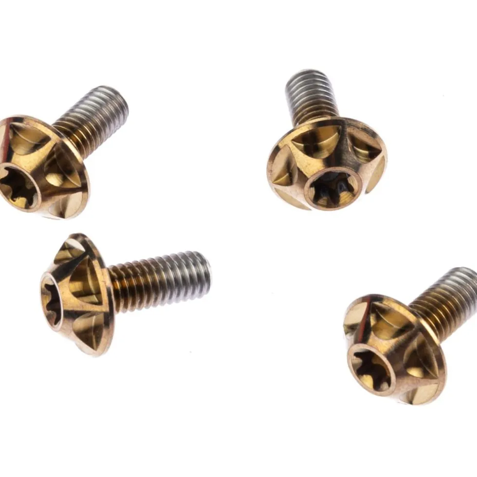 SILCA Titanium Fleshouderschroeven - M5x12 - 4 Stuks - bourbon