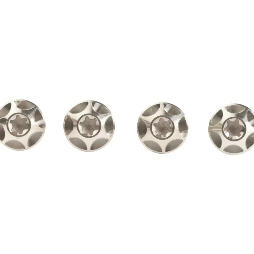 SILCA Titanium Fleshouderschroeven - M5x12 - 4 Stuks - zilver