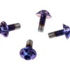 SILCA Titanium Fleshouderschroeven - M5x12 - 4 Stuks - royal purple