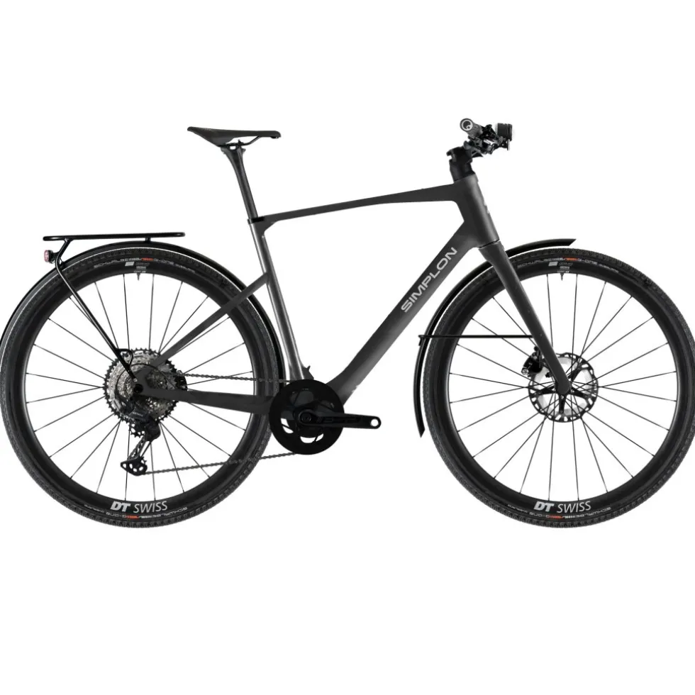Simplon GRID 365 eLight ESSENTIAL - Carbon City e-bike - 2026 - Graphite Grey/Polished Silver