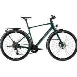 Simplon GRID 365 ESSENTIAL - Carbon Urban Fiets - 2026 - Dark Pine Green/Polished Silver