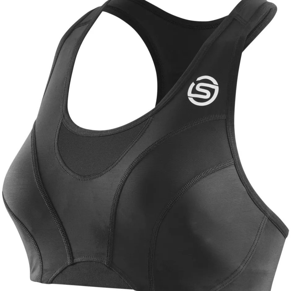 Sport Bh'S|Ondergoed < SKINS 3-erie Hi-Impact BH-Top Dame - Zwart