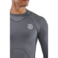 SKINS 3-Series Shirt met Lange Mouwen Heren - Charcoal