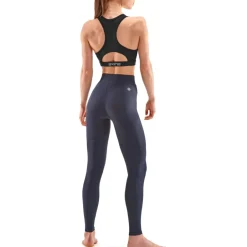 Broeken < SKINS 3-Series Soft Long Tights Dames - Navy Blue