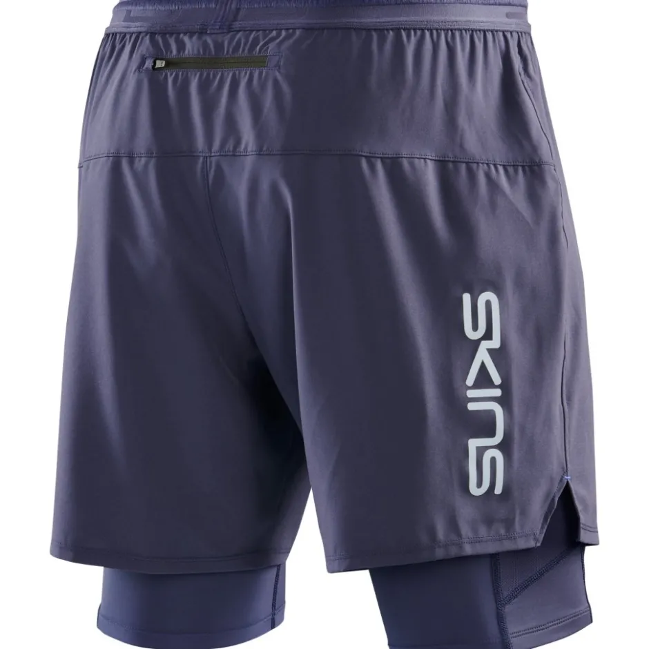 Broeken & Rokken|Broeken < SKINS 3-erie uperpoe Fitne-hort 2-in-1 Heren - Navy Bue
