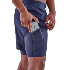 Broeken & Rokken|Broeken < SKINS 3-erie uperpoe Fitne-hort 2-in-1 Heren - Navy Bue
