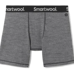 Baselayers < SmartWool Boxed Boxershort Heren - 084 ediu gray heather