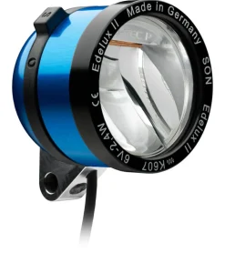 SON Edelux II Fietslamp Vooraan - blue anodized