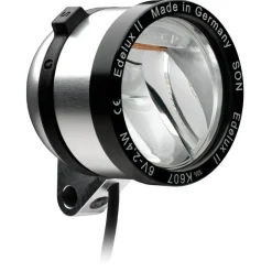 SON Edelux II Fietslamp Vooraan - silver anodized