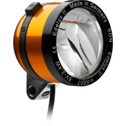 SON Edelux II Fietslamp Vooraan - orange anodized