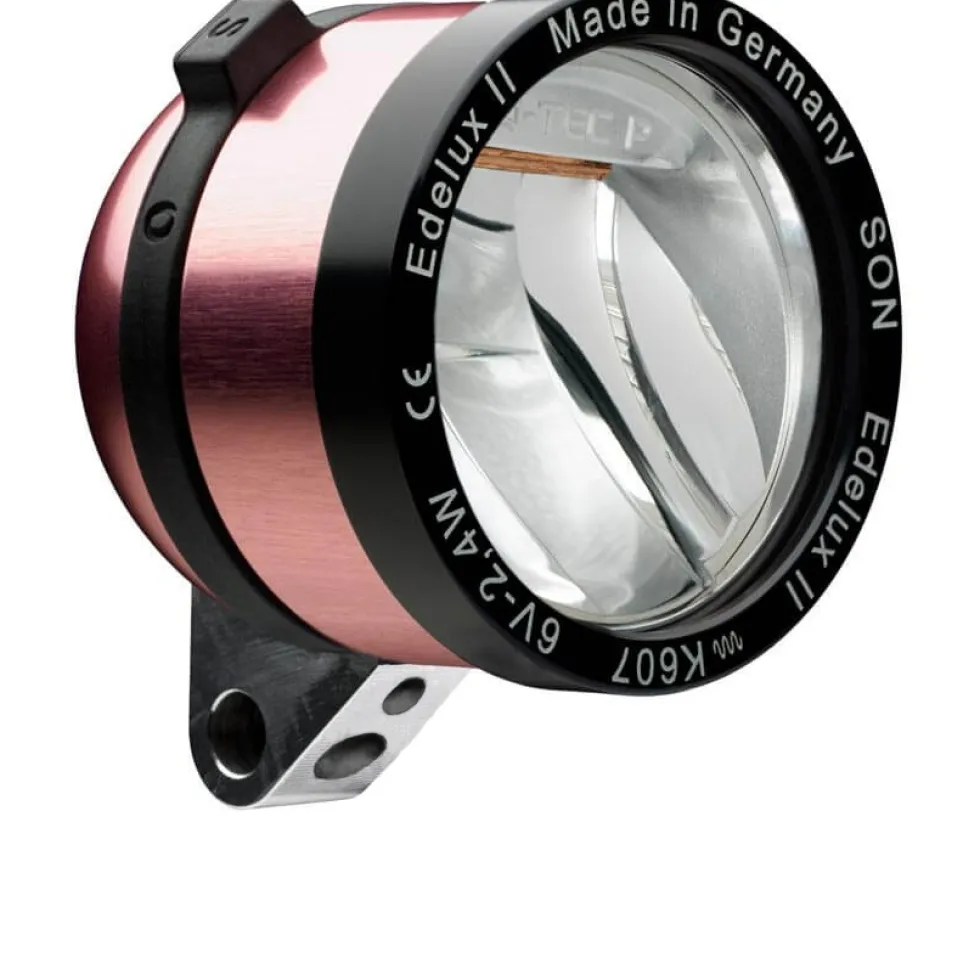 SON Edelux II Fietslamp Vooraan - pink anodized