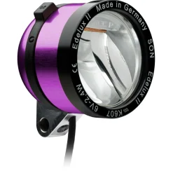SON Edelux II Fietslamp Vooraan - violet anodized (140cm)