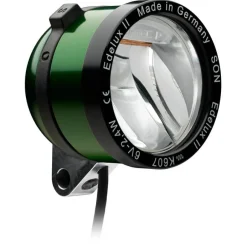 Voorlampen|Verlichting < SON Edelux II Fietslamp Vooraan - green anodized