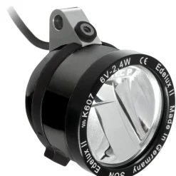 SON Edelux II LED Front Light with Inverted Mount - black anodized