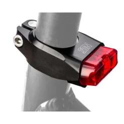 SON Fietslamp Achteraan - Zadelpenklem - zwart / rood - 30mm