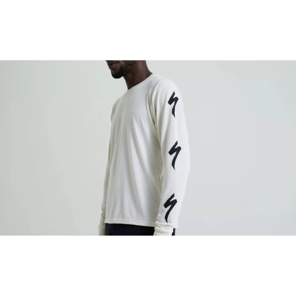 Specialized Reign Shirt met Lange Mouwen Unisex - birch white