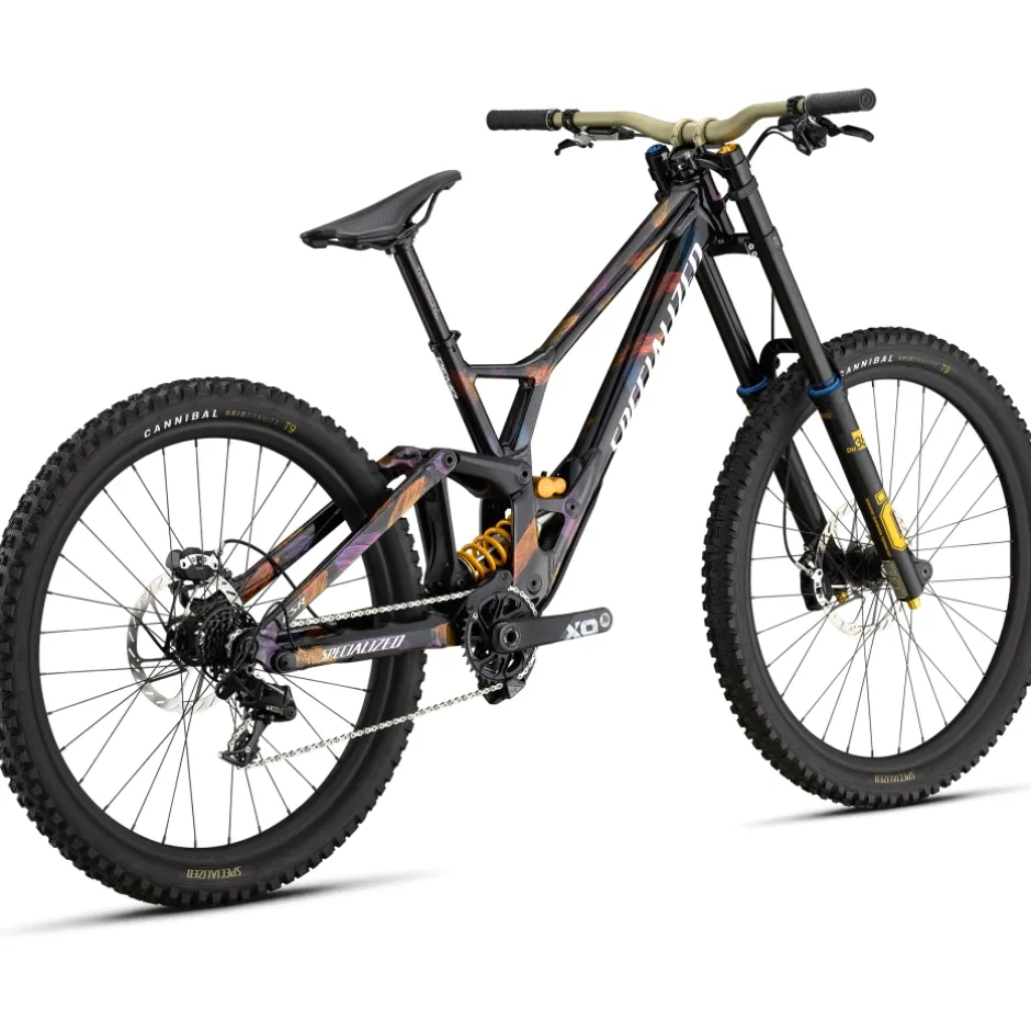 Freeride En Downhill Bikes|Mtb Full Suspension < Specialized DEMO RACE - MTB - 2025 - gloss obsidian / brushed / chameleon supernova