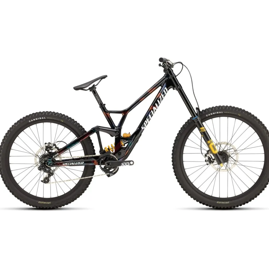 Freeride En Downhill Bikes|Mtb Full Suspension < Specialized DEMO RACE - MTB - 2025 - gloss obsidian / brushed / chameleon supernova