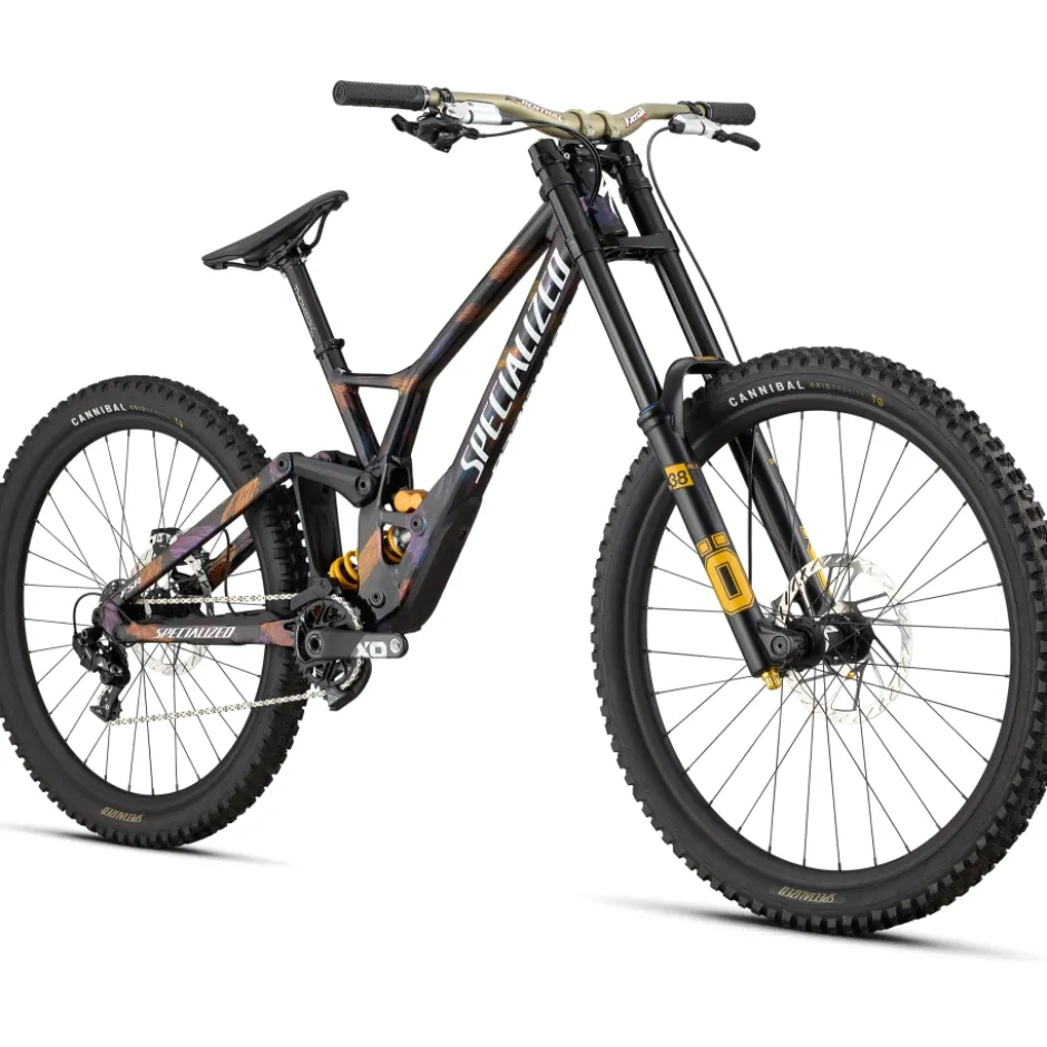 Freeride En Downhill Bikes|Mtb Full Suspension < Specialized DEMO RACE - MTB - 2025 - gloss obsidian / brushed / chameleon supernova
