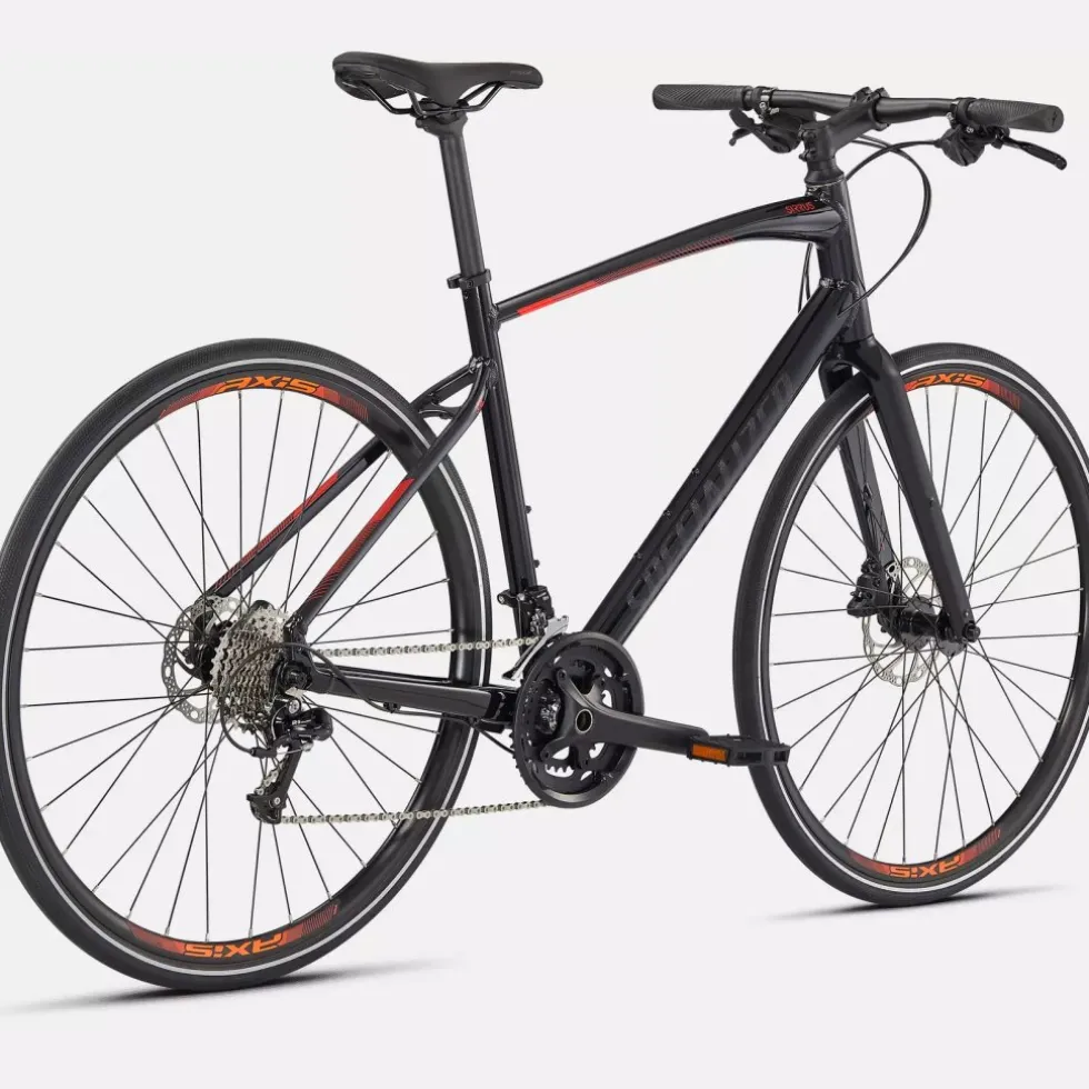 Specialized SIRRUS 3.0 - Fitness Bike - 2022 - gloss cast black / rocket red / satin black reflective
