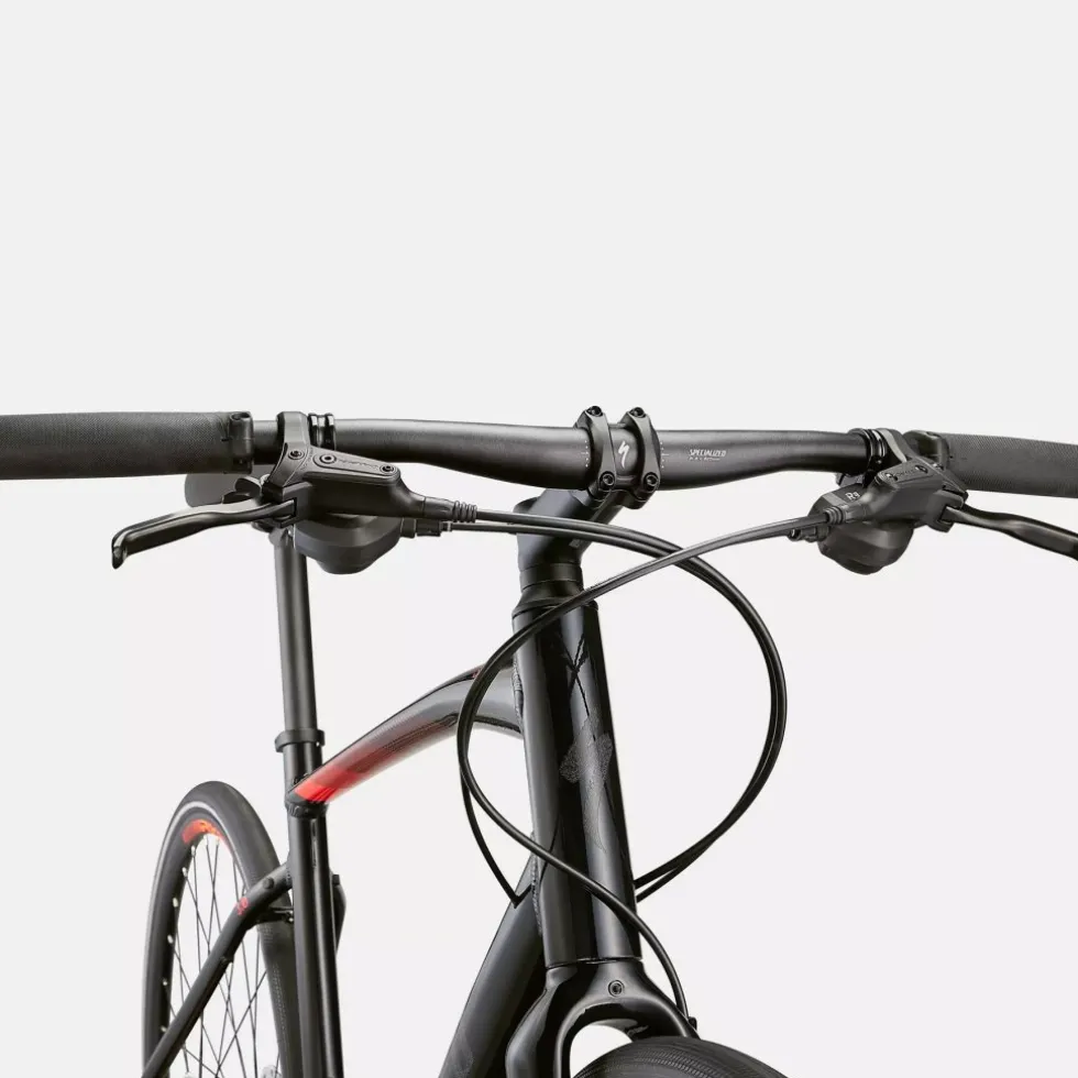 Specialized SIRRUS 3.0 - Fitness Bike - 2022 - gloss cast black / rocket red / satin black reflective