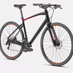 Specialized SIRRUS 3.0 - Fitness Bike - 2022 - gloss cast black / rocket red / satin black reflective