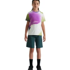 Specialized Trail Fietsshirt met Korte Mouwen Kinder - birch white/multi spindrift