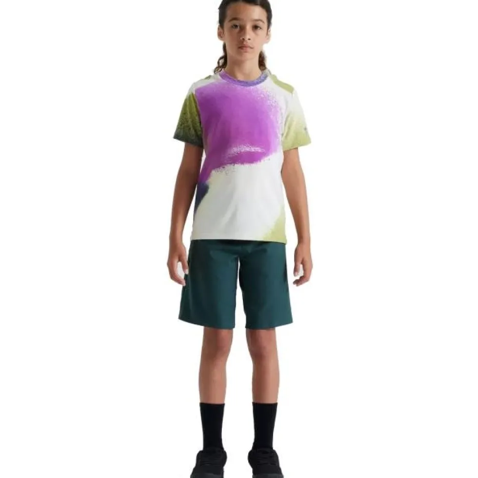 Specialized Trail Fietsshirt met Korte Mouwen Kinder - birch white/multi spindrift
