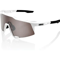 100% Speedcraft Bril - Matte White - HiPER Silver Mirror | Clear