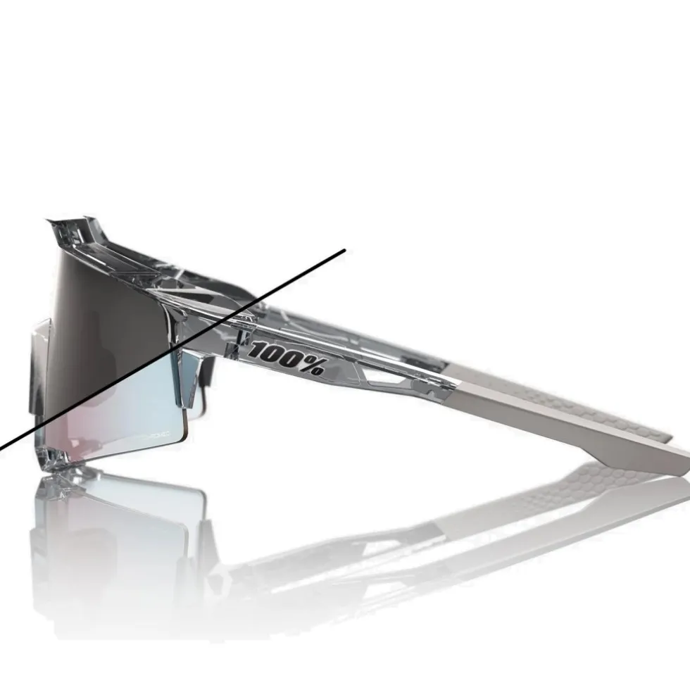 100% Speedcraft Photochromic Bril - Polished Translucent Grey - Rose Gold Mirror
