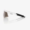 100% Speedcraft XS Bril - Matte White - HiPER Silver Mirror | Clear