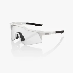 100% Speedcraft XS Bril - Matte White - HiPER Silver Mirror | Clear
