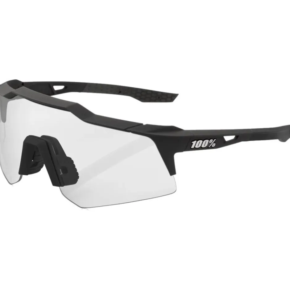 Mtb-Brillen|Racefietsbrillen < 1 00% Speedcraft XS Bril - Soft Tact Black - Smoke | Clear