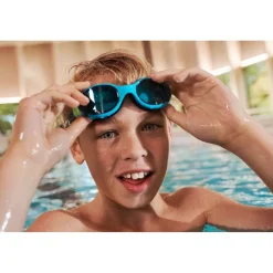 Speedo Biofuse 2.0 Junior Zwembril - Hypersonic Blue/True Navy/Lumo Green/Blue