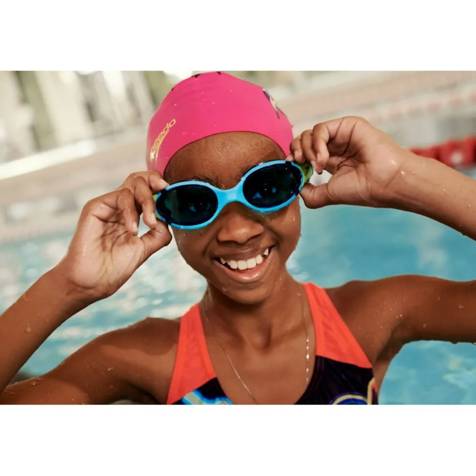 Speedo Biofuse 2.0 Junior Zwembril - Hypersonic Blue/True Navy/Lumo Green/Blue