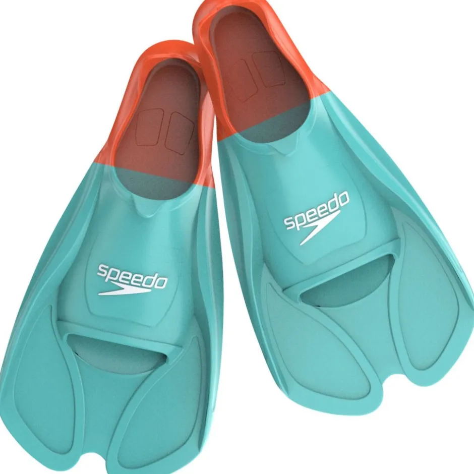 Zwemhulpmiddelen < Speedo Biofuse Training Zwemvliezen - arctic glass/volcanic orange
