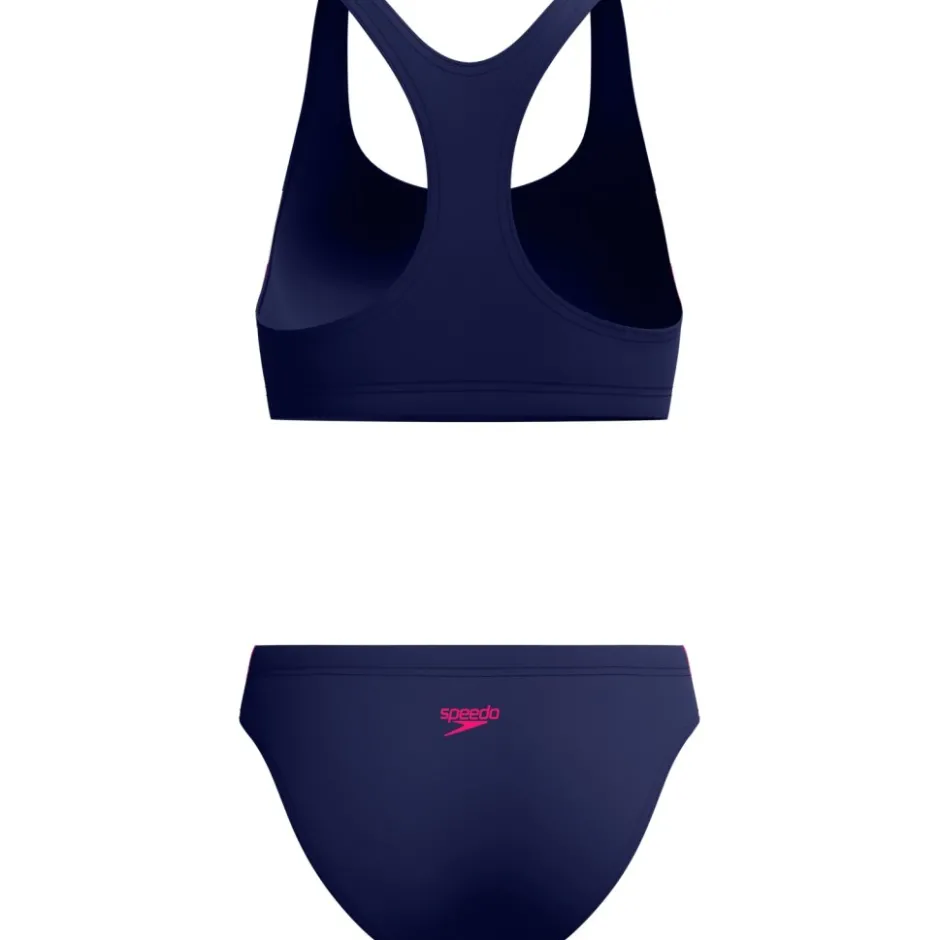 Zwembroeken & Bikini'S < Speedo Colourblock Splice 2.0 Two Piece Bikini Vrouwen - peacoat/margarita pink