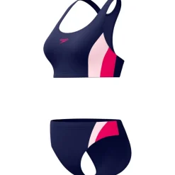 Zwembroeken & Bikini'S < Speedo Colourblock Splice 2.0 Two Piece Bikini Vrouwen - peacoat/margarita pink